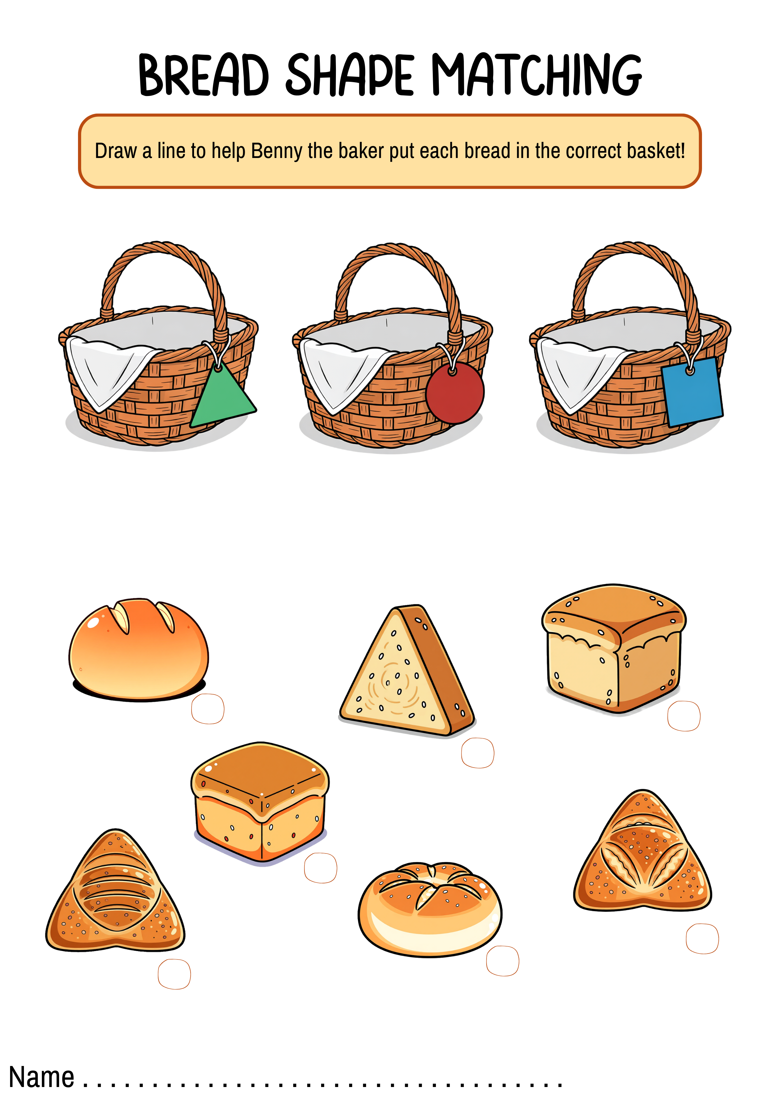 Bread Sort activity worksheet