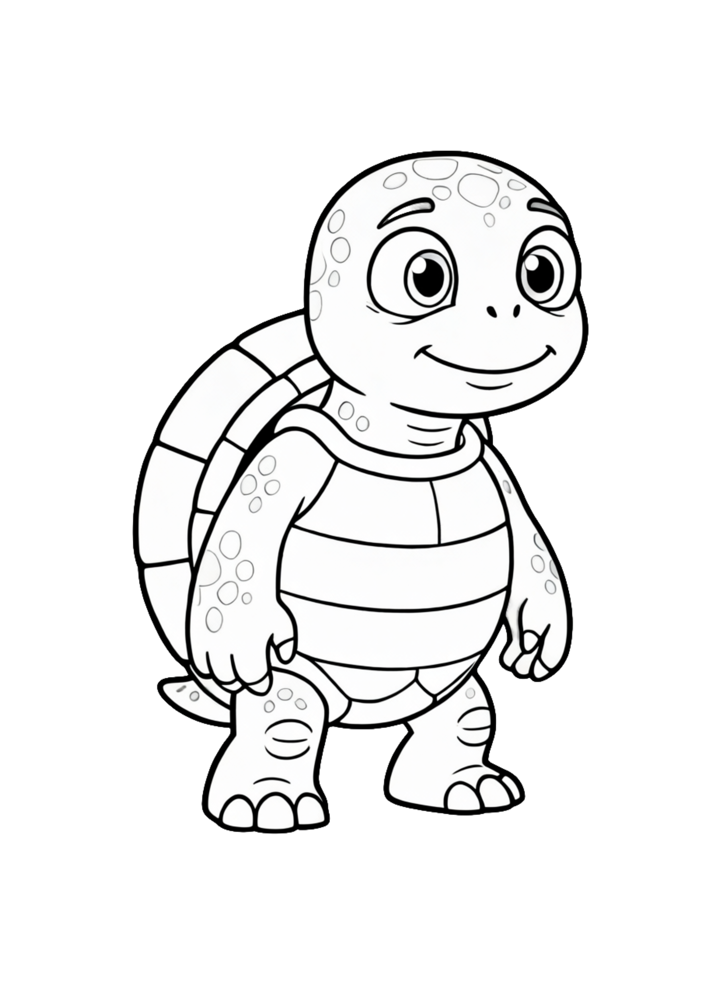 Shell the Tortoise colouring page